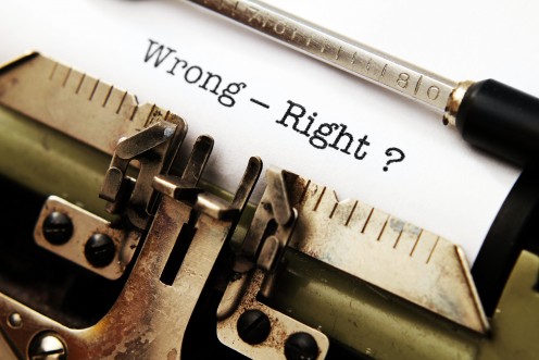 Wrong or right?