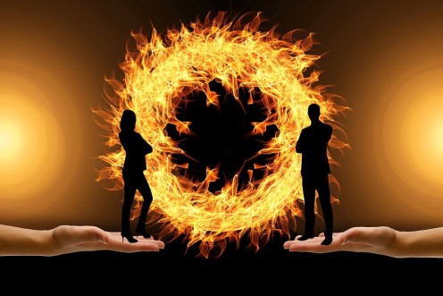 With abusive friends and you as a victim, fiery tensions and feelings can erupt into one's spirit.