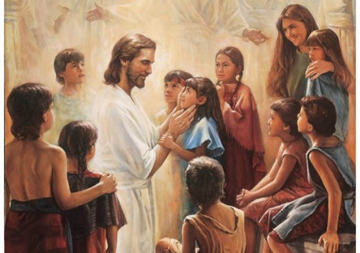 Jesus and children, believers are God's children
