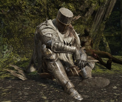 Knight resting under a Tree