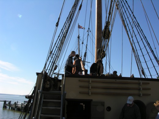 On board the Susan Constant, November 2014.