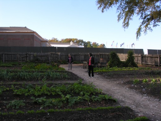 The Colonial Era farm at the Revolutionary War Museum at Yorktown, November 2014.