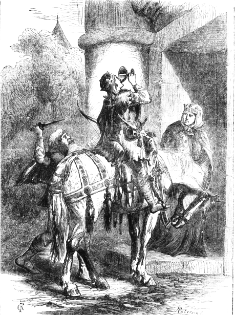 Assassination of Edward the Martyr.  Attribution: John Cassell.  