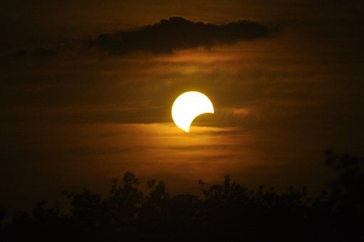 An eclipse of the moon