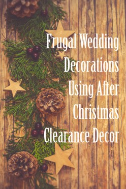 Cheap Wedding Decorations Using Christmas Supplies