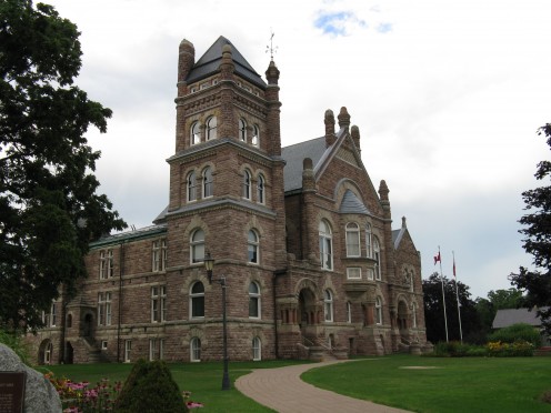 Oxford County Court House in Woodstock, Ontario. Built around 1892. 