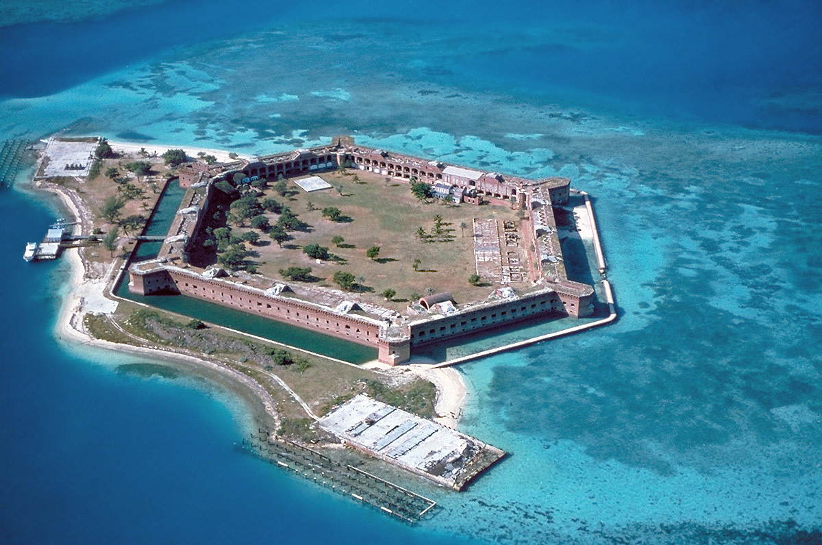 Fort Jefferson on Garden Key in the Dry Tortugas.