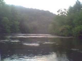 The Toccoa River at the campground.