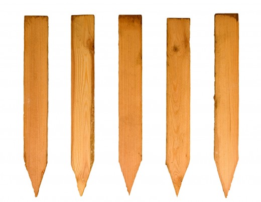 Wooden stakes should be made from whitethorn or hawthorn