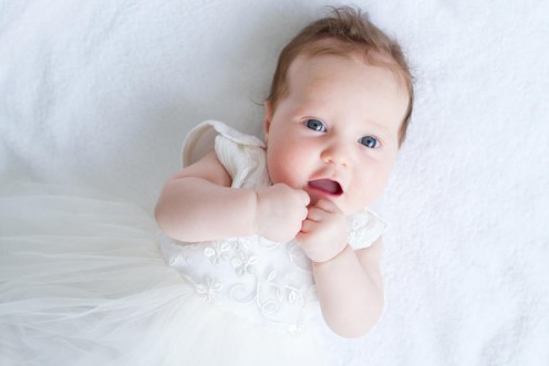 A baby girl was followed by another a week later