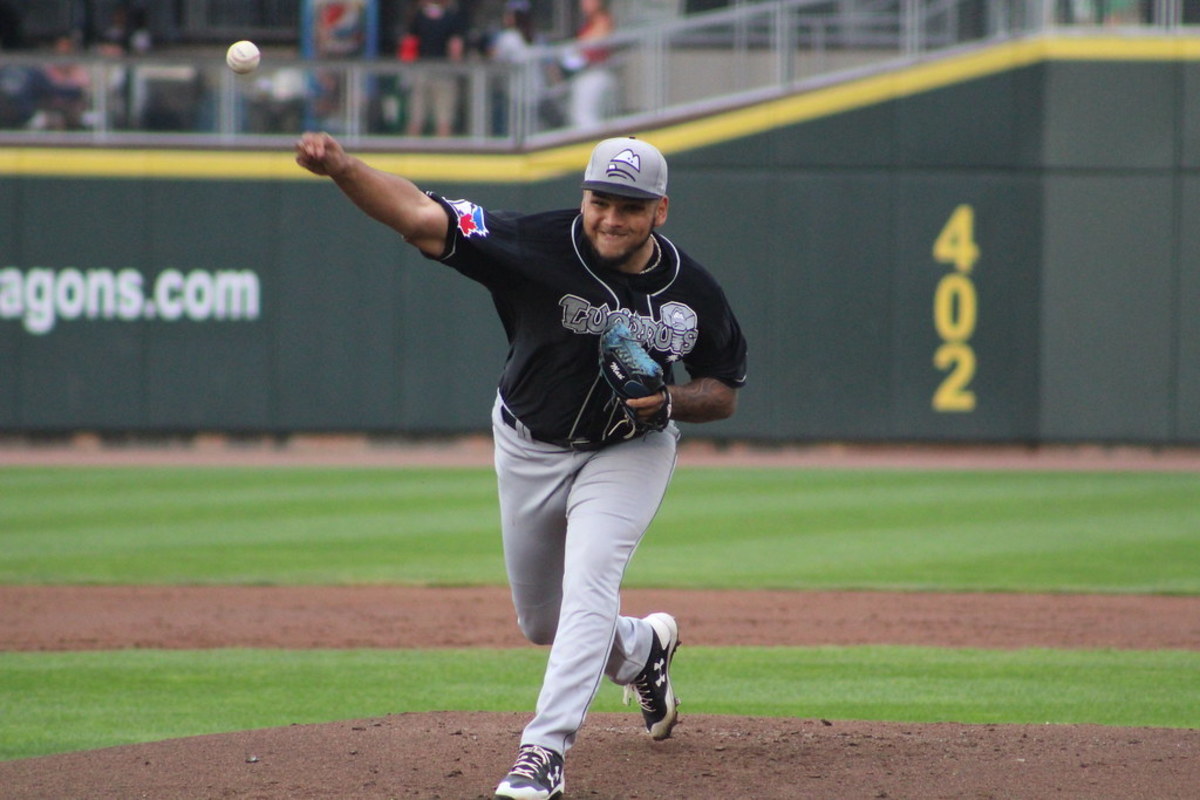 Maximo Castillo of the Lansing Lugnuts in July 2018.
