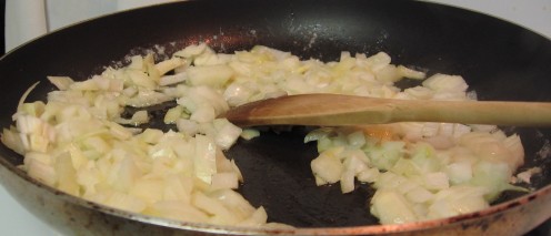 Sliced onions sautéed in butter!