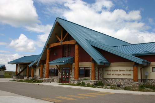 Port of Piegan Border Station, Montana, U.S. Route 89 near Babb
