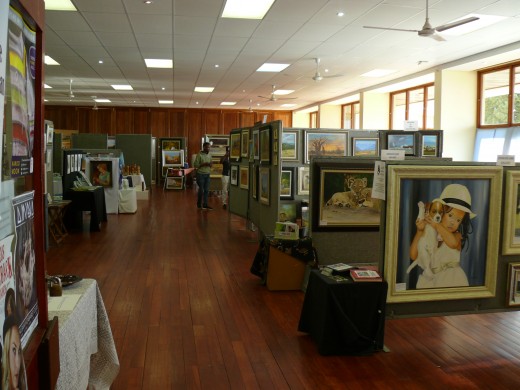 Display at one of many Art Exhibitions