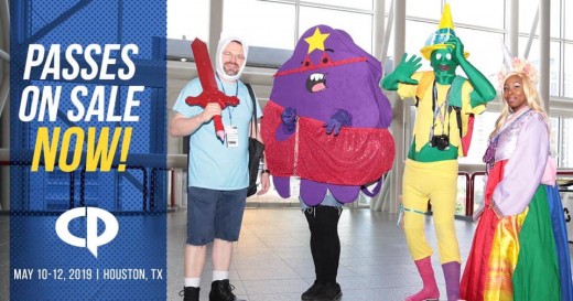 Comicpalooza used this officially as part of its marketing for this year's convention. That's my wife as Lumpy Space Princess and me as Magic Man from Adventure Time. 