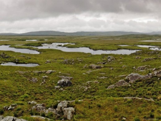 Connemara, Connacht (Connaught), largely unsuitable for agriculture or livestock farming. The ragged coastal lands of the west of Ireland make an ideal backdrop for adventure and horror stories