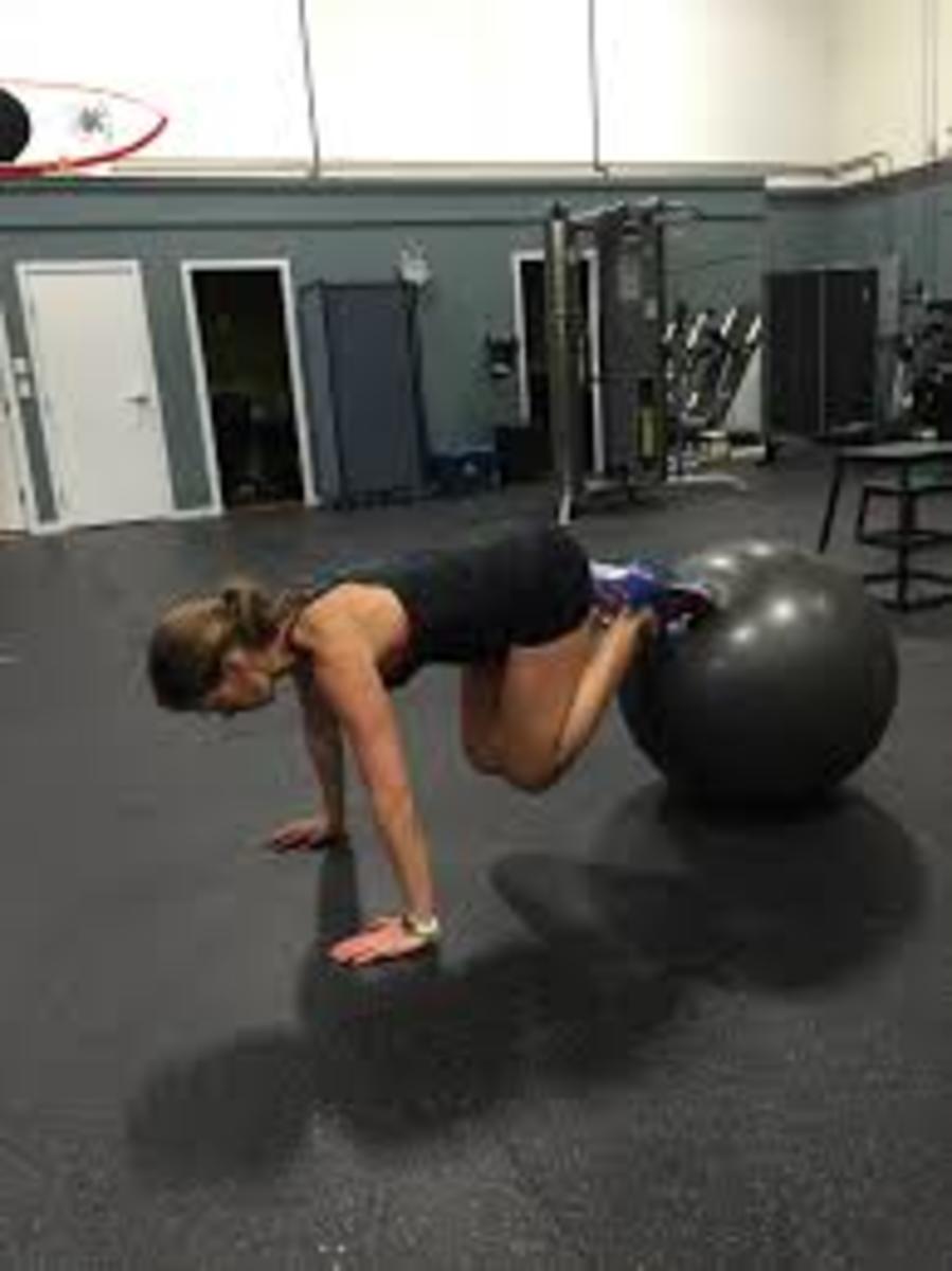 Another great stability ball core exercise.