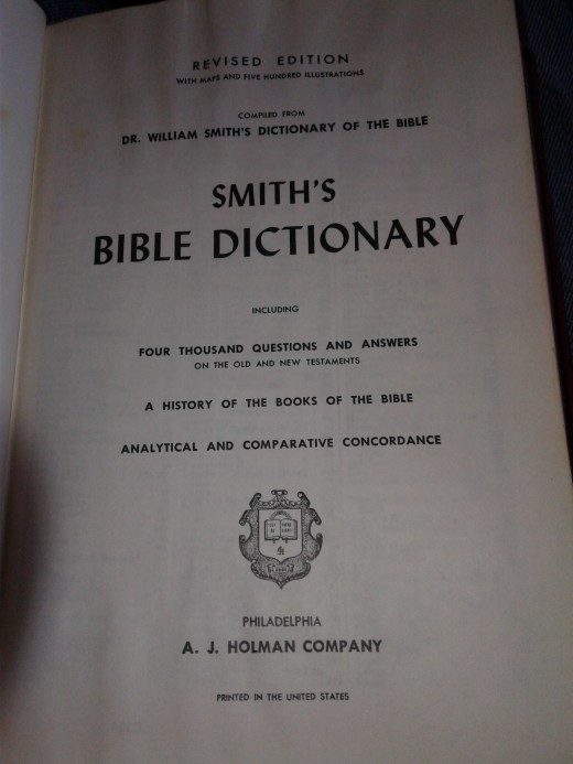 Smith's Bible Dictionary