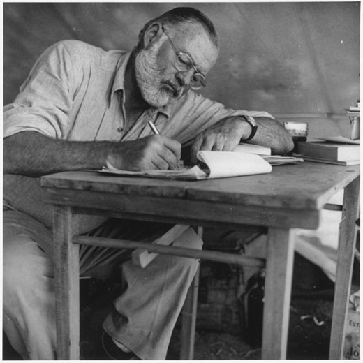 Hemingway at work