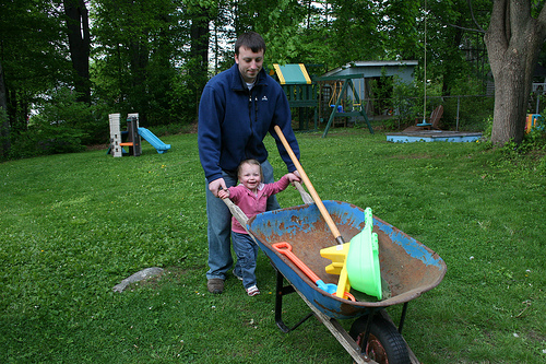A good wheelbarrow is a gardener's best friend. Photo by abbybatchelder.
