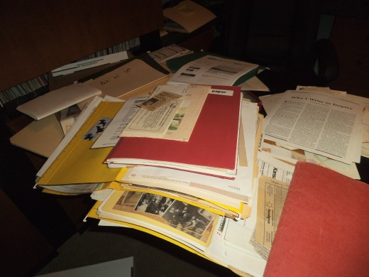 Taking up genealogy has increased my paper piles dramatically. 