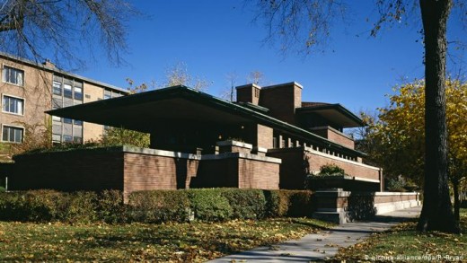 A typical Wright house in Oak Park, Ill