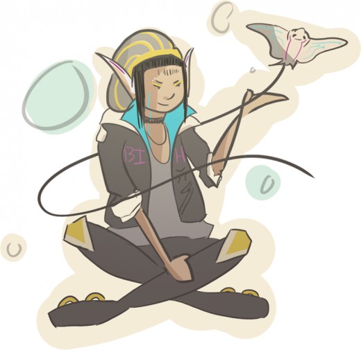 Concept 2: A more "cool" visual design with roller skates and more facial details such as tattoos and makeup. Personally I found the overall design generic and I did not feel a connection with it.