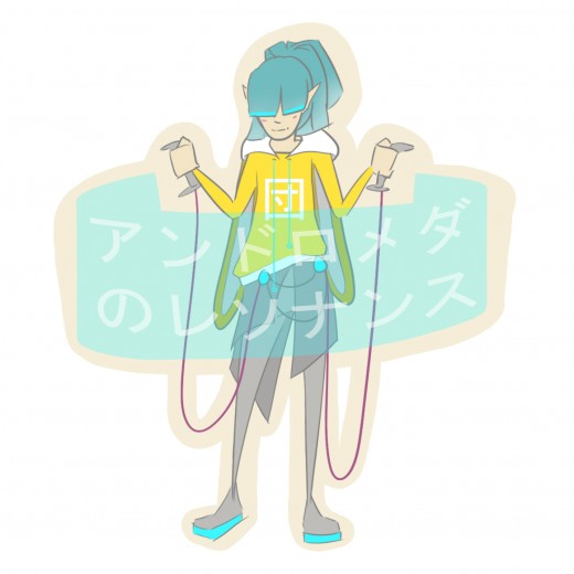 Concept 4: My final design so far and probably the one I like the most. I brought back the colors I was missing and added innocence and misschief.