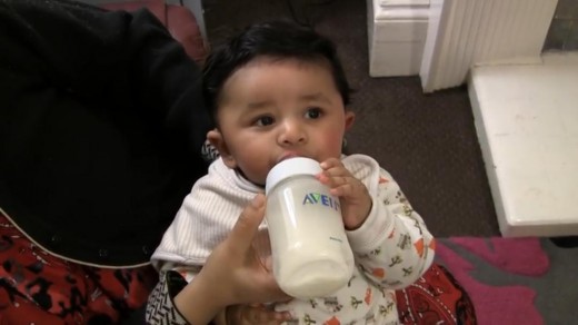 Kid Drinking Milk