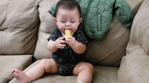 Kid Eating Cheese