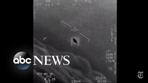 A still image of the UFO incident known as "Gimbal" that was recorded by U.S. Navy Pilots. It was the first video released from the U.S. Military's AATIP UFO investigation program.