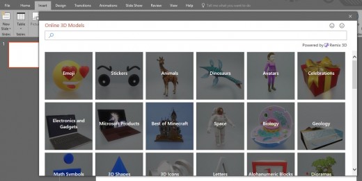 Figure 3: Online 3D models