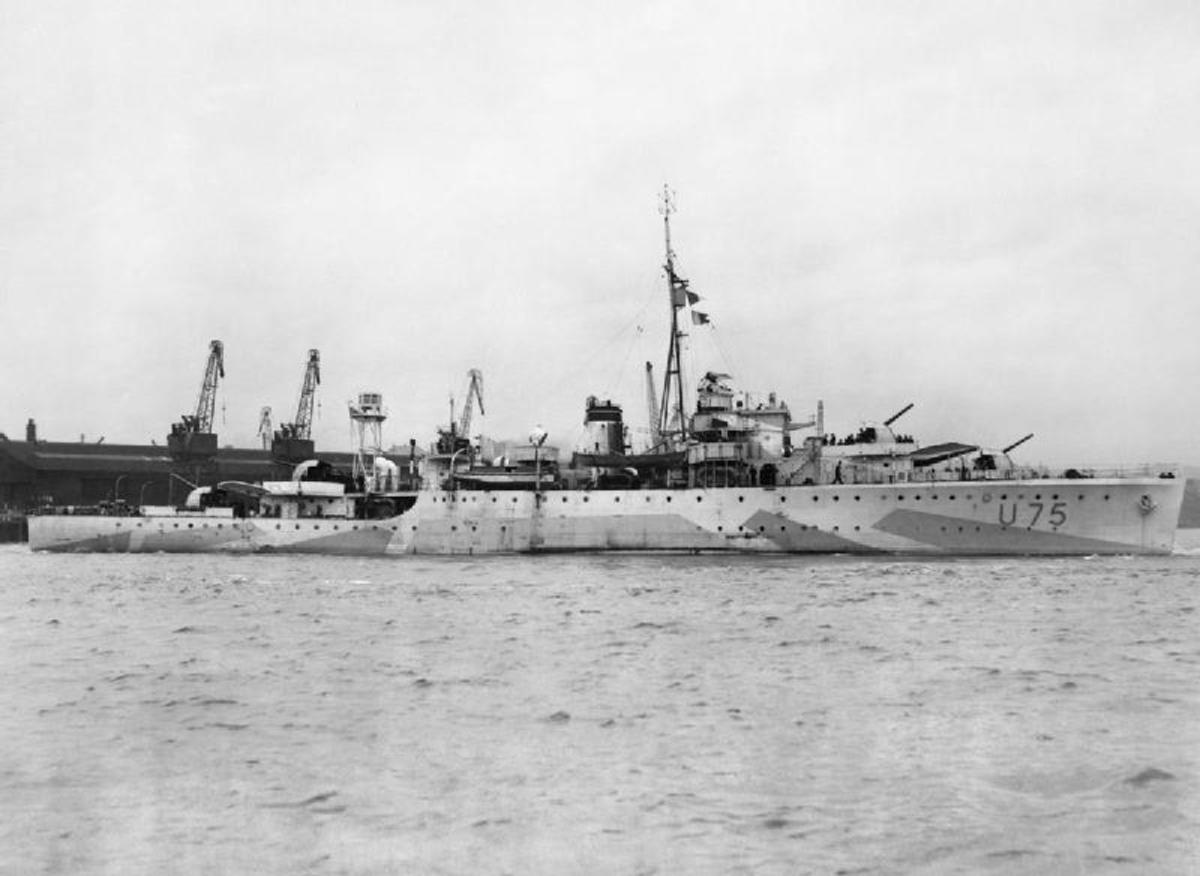 A Hs-293 sank the HMS Egret.