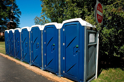 Drop down toilet