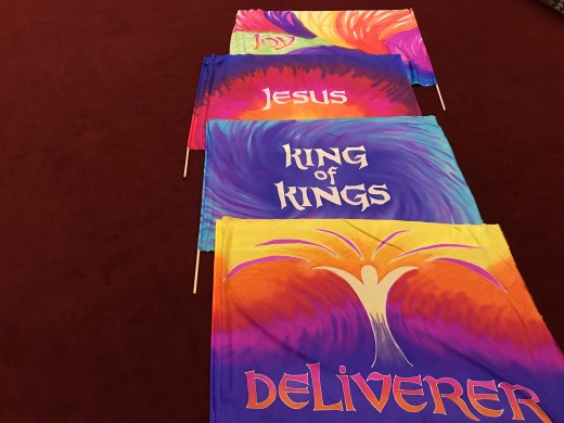 Colorful Praise Flags