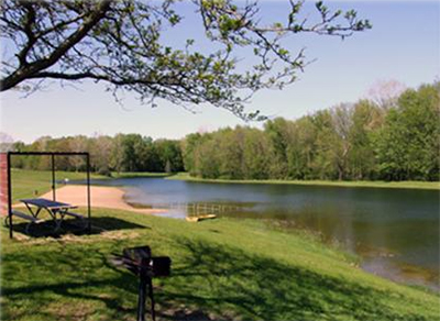 Fox Memorial Park and lake, Potterville