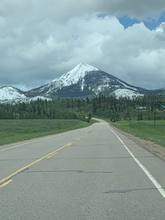 Hahn's Peak, about 25 miles northeast of Steamboat Springs