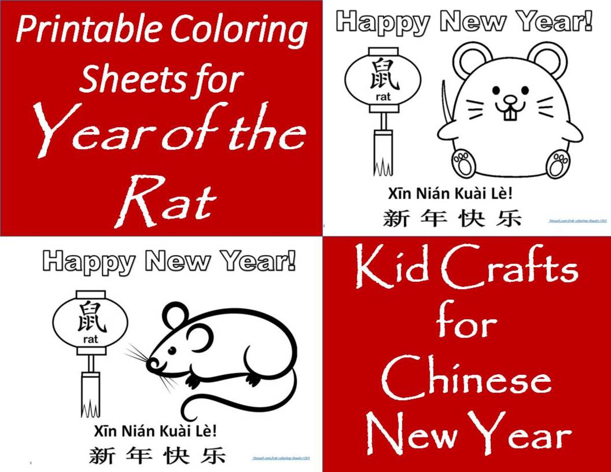 Printable Coloring Pages for the Chinese Zodiac: Year of the Rat | Holidappy1024 x 791