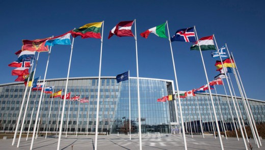 NATO headquarters, Brussels--an international institution backed by Vandenberg