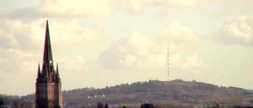 Mont des Cats seen from Steenvoorde, France