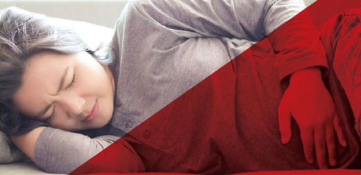 woman having menorrhagia