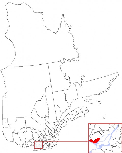 Map location of Municipalité régionale de comté de Deux-Montagnes / Deux-Montagnes Regional County Municipality, Quebec