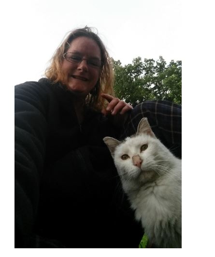 cat and me 'selfie'