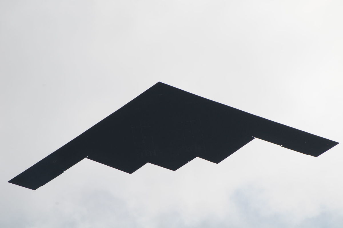 The B-2 bomber is an Advanced Technology Bomber. Designed to penetrate the most sophisticated anti-aircraft defenses. Only 20 B-2s are in service at this time.
