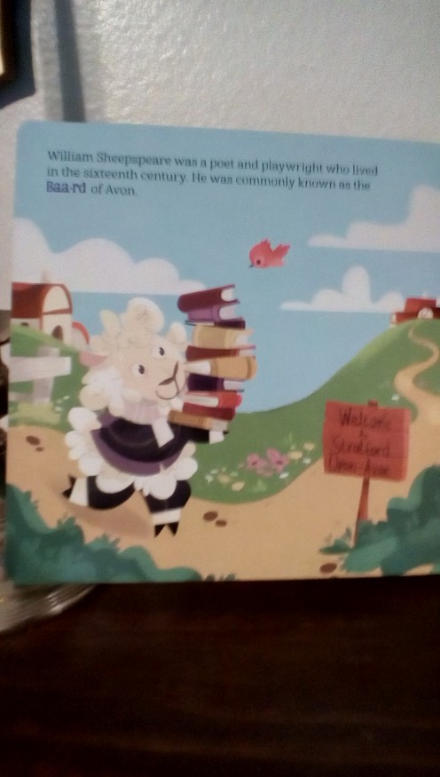 Shakespeare in a sheep character