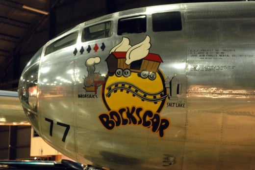 The B-29 that dropped the a plutonium implosion weapon on Nagasaki  August 9,1945.