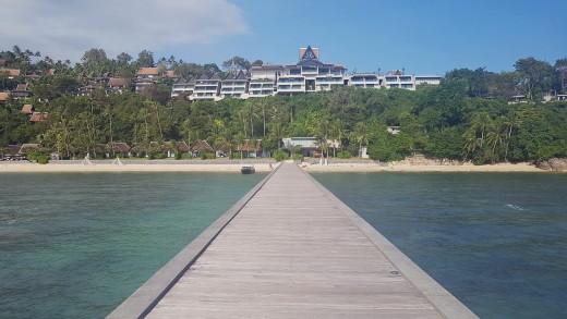 A pier leading towards Koh Samui.