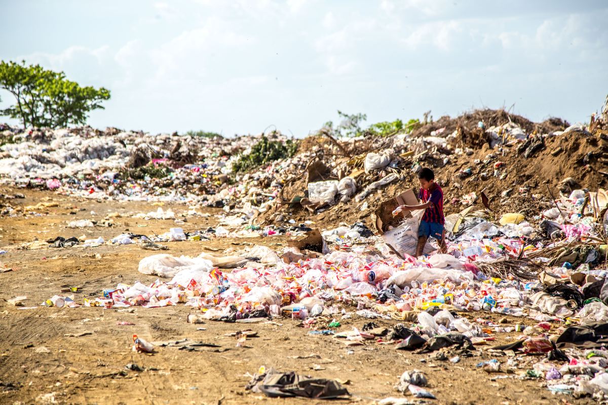 Trash Piled in Nicaragua