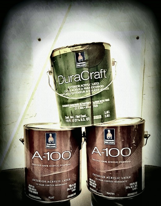 Sherwin Williams A-100 & DuraCraft Paint  - lasts up to 15 years