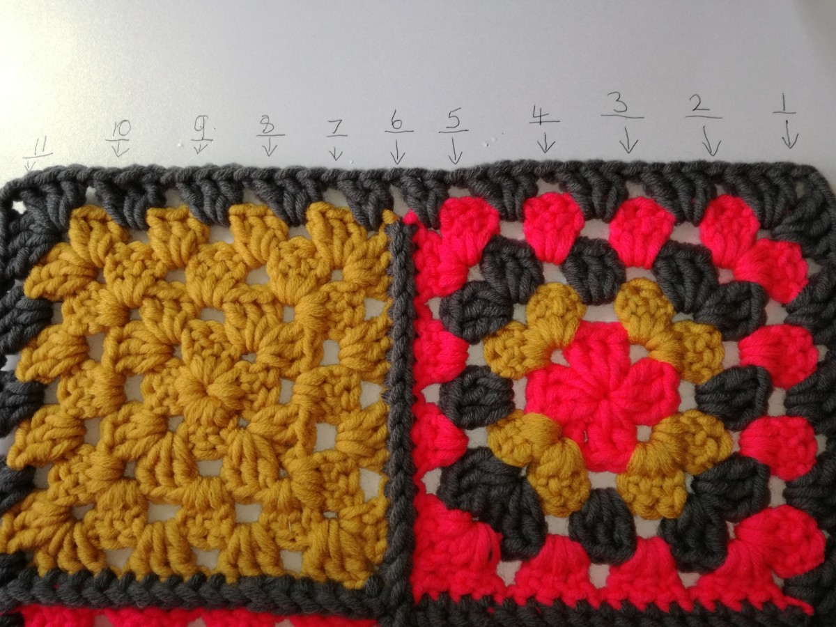 How to Crochet a Granny Square Corner Border